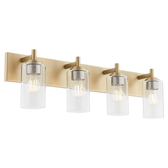 Quorum 5200-4-80 Four Light Vanity, Aged Brass