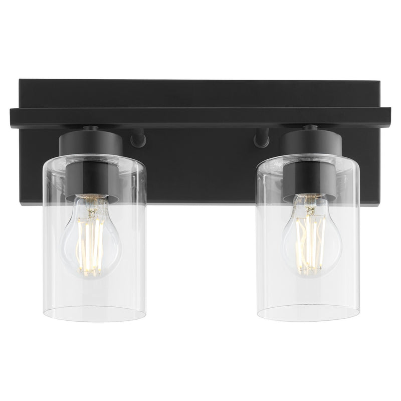 Quorum 5012-2-59 Two Light Vanity, Matte Black