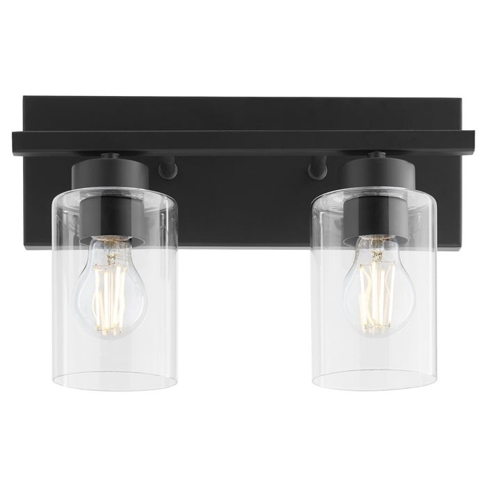 Quorum 5012-2-59 Two Light Vanity, Matte Black