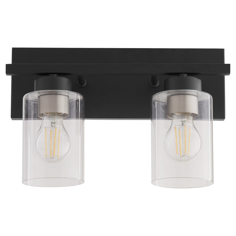 Quorum 5012-2-59 Two Light Vanity, Matte Black