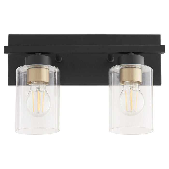 Quorum 5012-2-59 Two Light Vanity, Matte Black