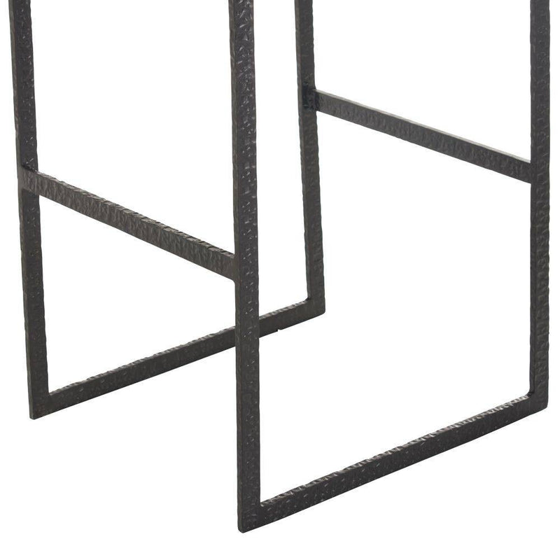 Arteriors 2094 Bar Stool, Graphite Leather