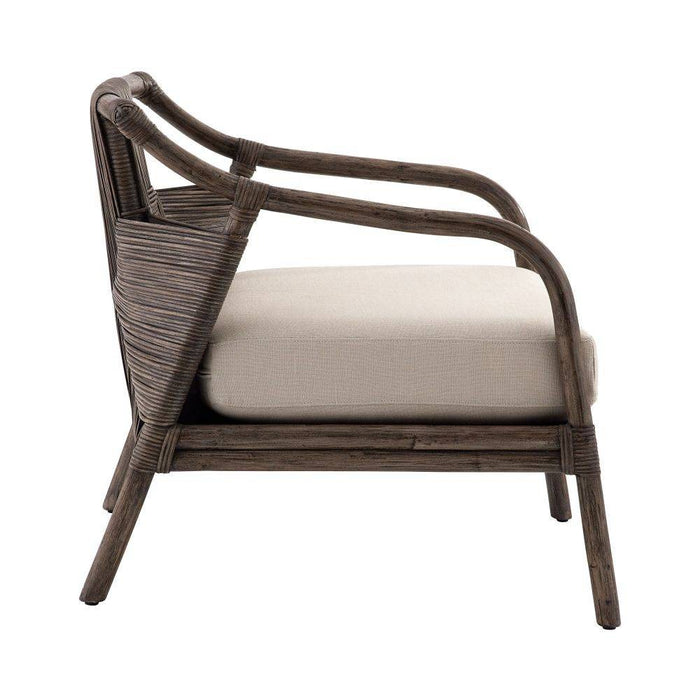 Arteriors 5671 Lounge Chair, Bone Linen