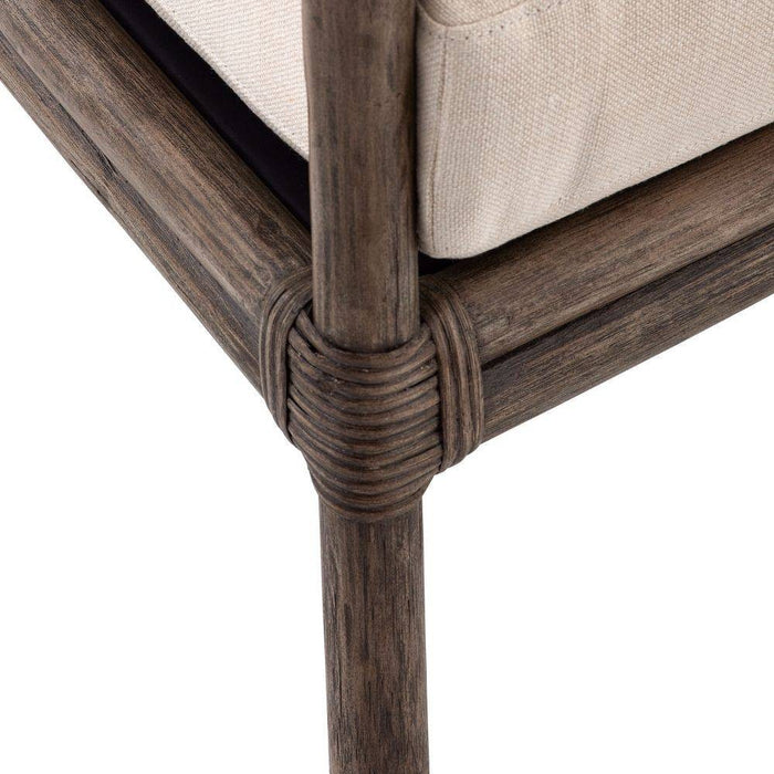 Arteriors 5671 Lounge Chair, Bone Linen