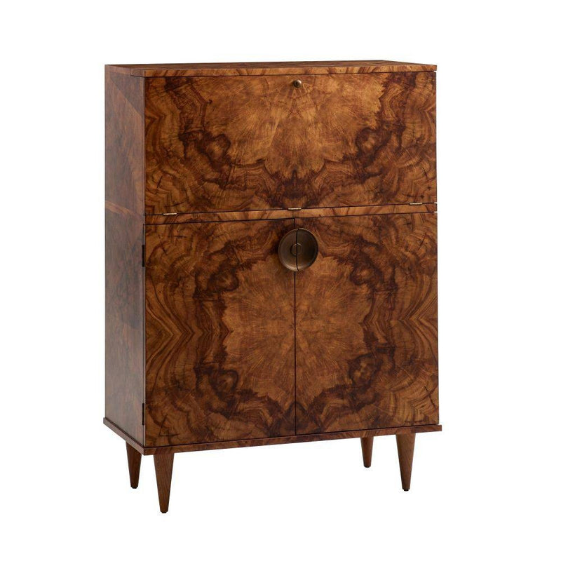 Arteriors 5688 Cocktail Cabinet, Toffee Burl