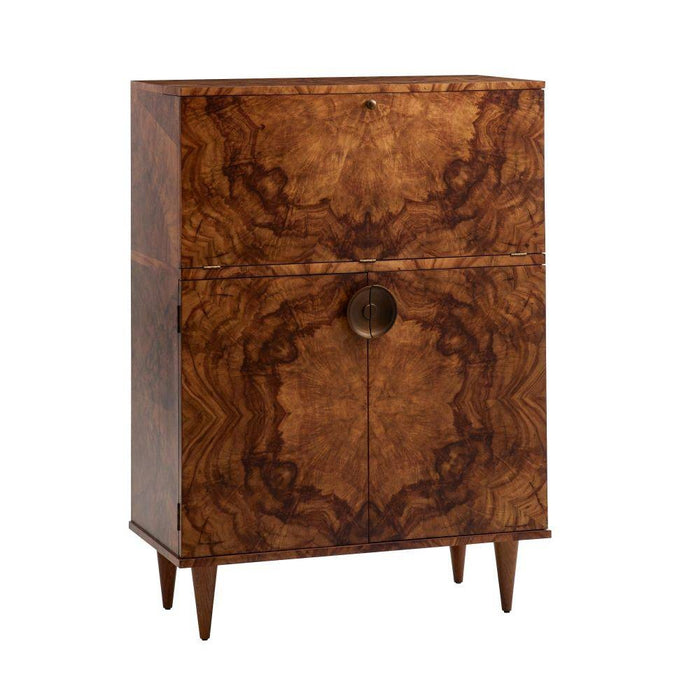 Arteriors 5688 Cocktail Cabinet, Toffee Burl