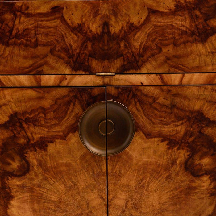 Arteriors 5688 Cocktail Cabinet, Toffee Burl