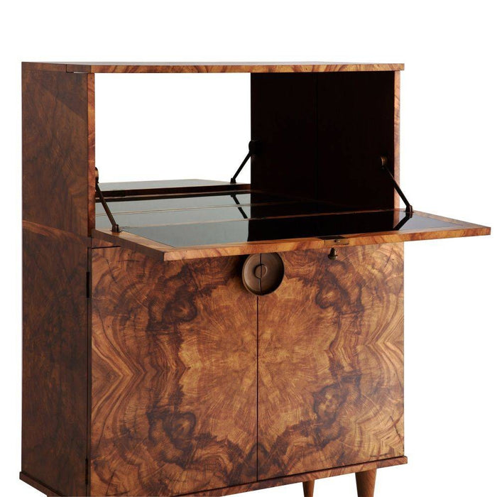 Arteriors 5688 Cocktail Cabinet, Toffee Burl