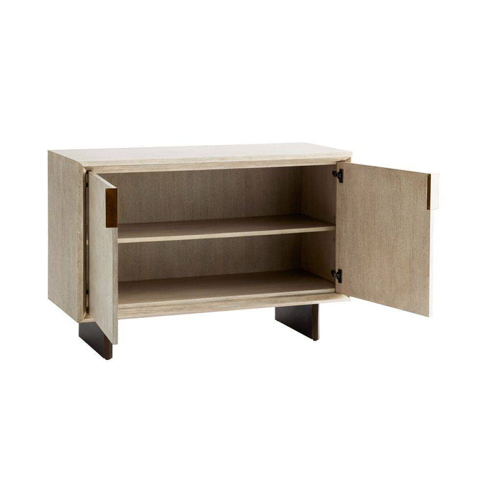 Arteriors 5689 Cabinet, Ivory Smoke Oak