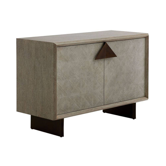 Arteriors 5689 Cabinet, Ivory Smoke Oak