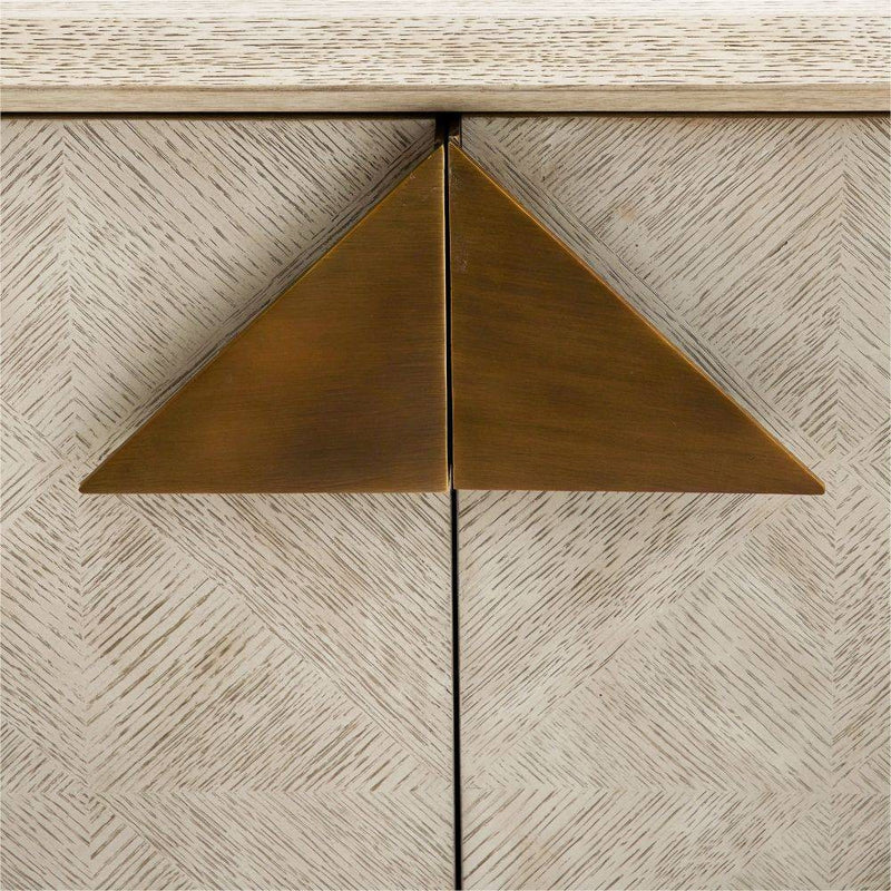 Arteriors 5689 Cabinet, Ivory Smoke Oak