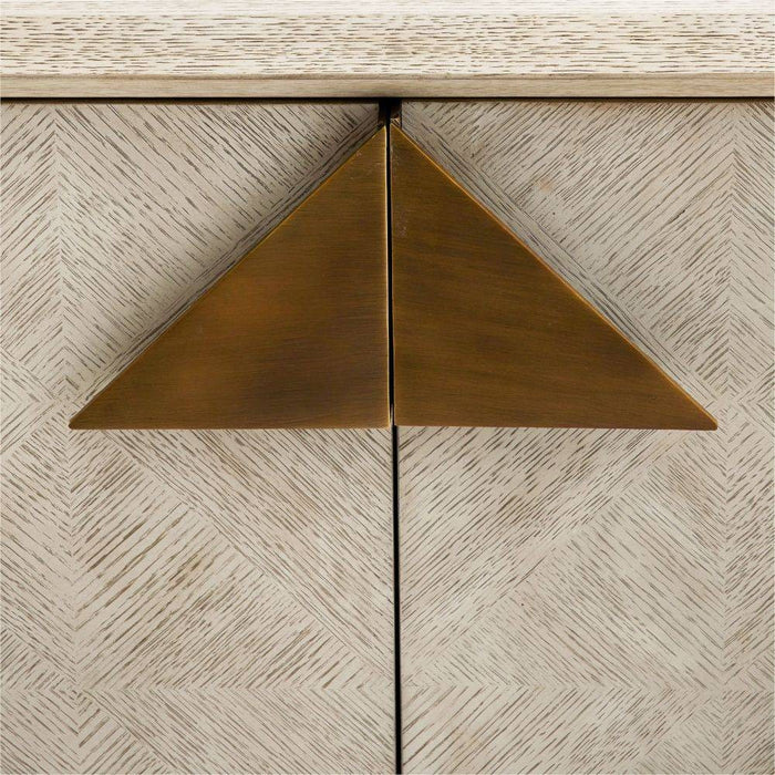 Arteriors 5689 Cabinet, Ivory Smoke Oak
