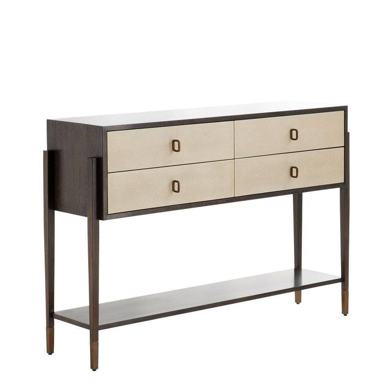 Arteriors 5701 Console, Brindle Eucalyptus Veneer