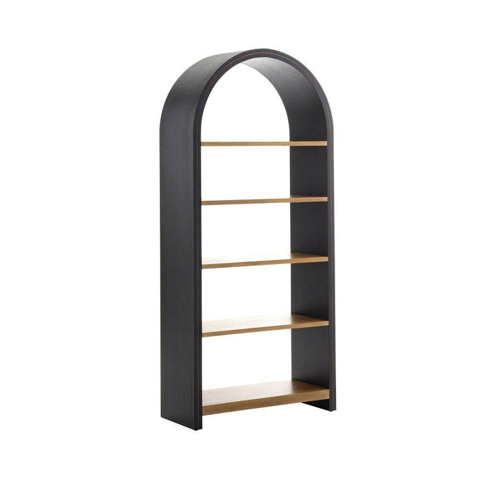 Arteriors 5728 Bookshelf, Ebony Oak