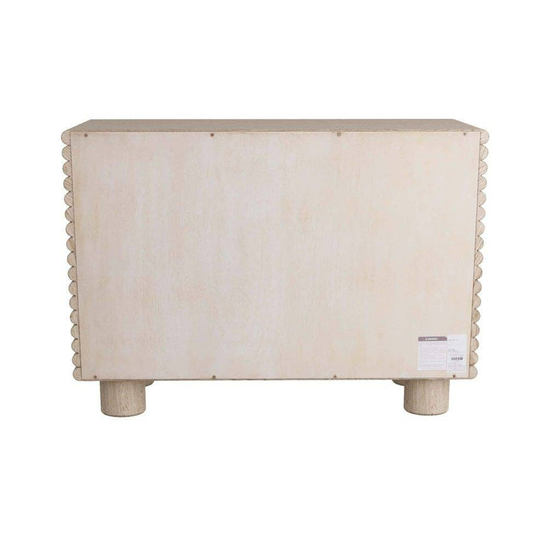 Arteriors 5738 Cabinet, Smoke Oak Veneer/Antique Brass
