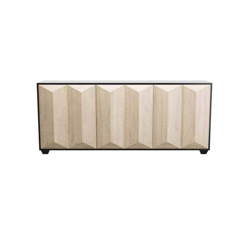 Arteriors 5755 Credenza, Chamois Gray Eucalyptus Veneer/Ebony Oak Veneer