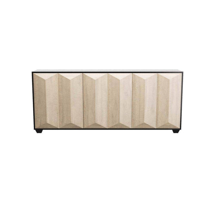Arteriors 5755 Credenza, Chamois Gray Eucalyptus Veneer/Ebony Oak Veneer
