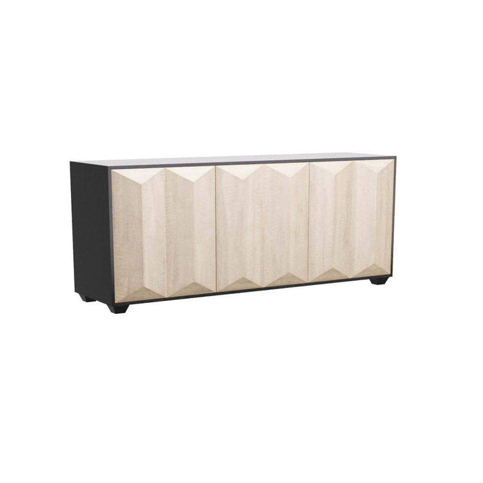 Arteriors 5755 Credenza, Chamois Gray Eucalyptus Veneer/Ebony Oak Veneer
