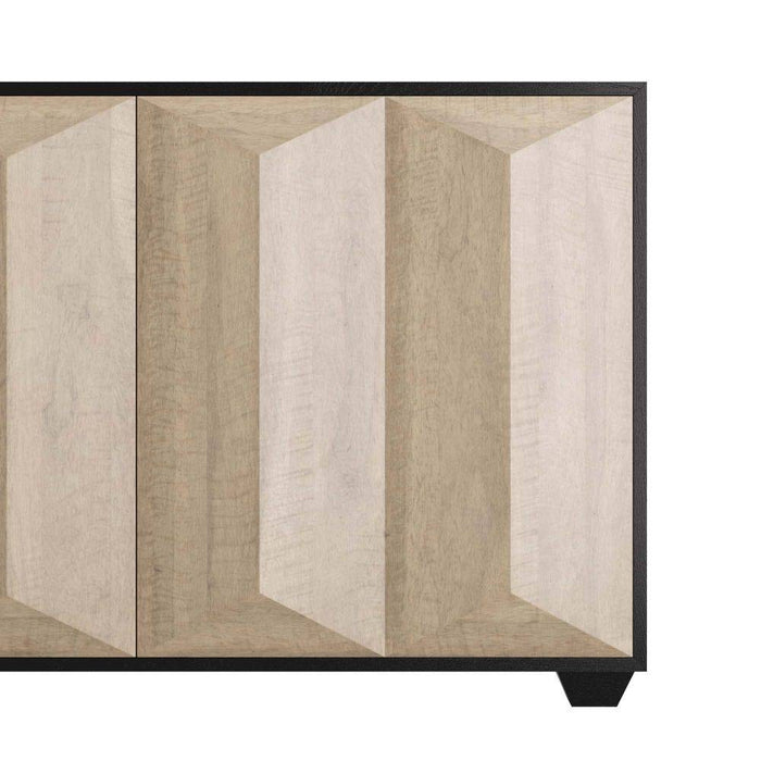 Arteriors 5755 Credenza, Chamois Gray Eucalyptus Veneer/Ebony Oak Veneer