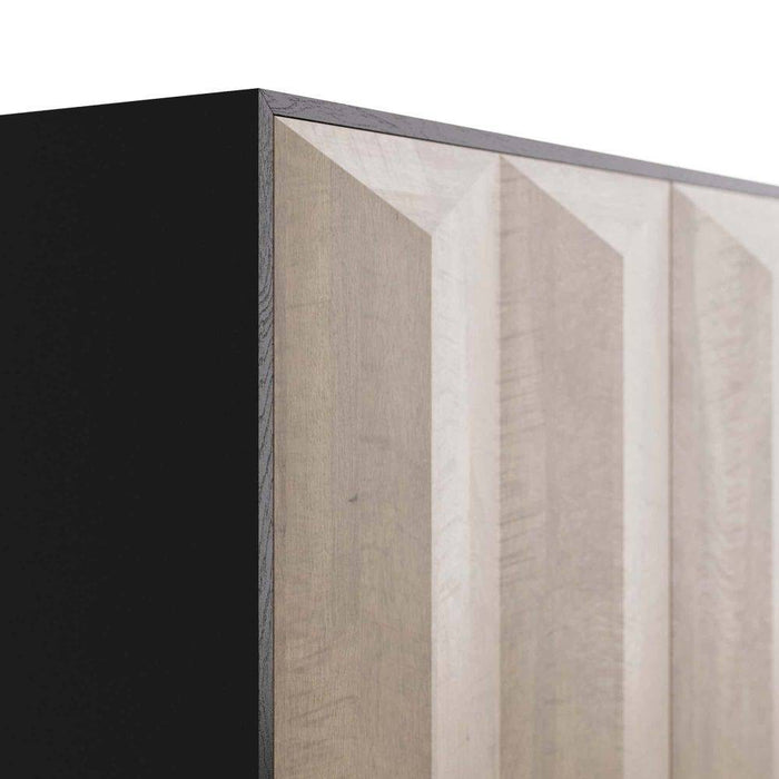 Arteriors 5755 Credenza, Chamois Gray Eucalyptus Veneer/Ebony Oak Veneer
