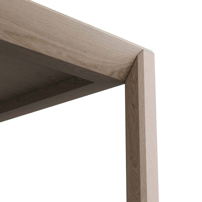 Arteriors 5758 Dining Table, Tortoise Oak Veneer/Bronze
