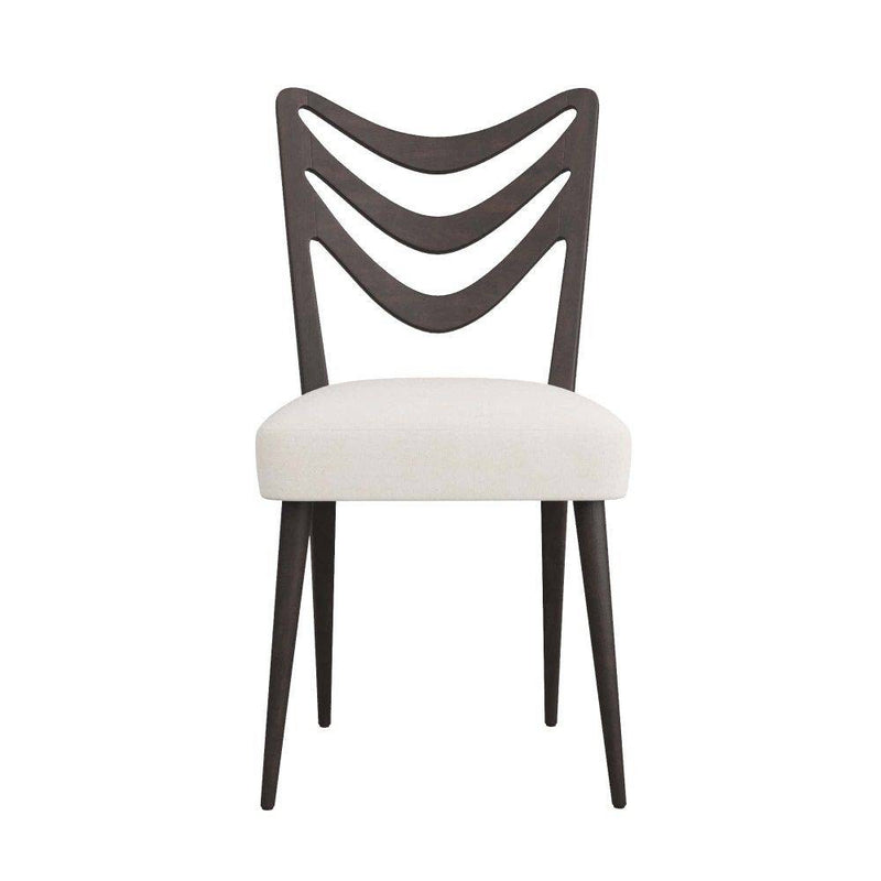 Arteriors 5769 Dining Chair, Ebony Mahogany/Muslin