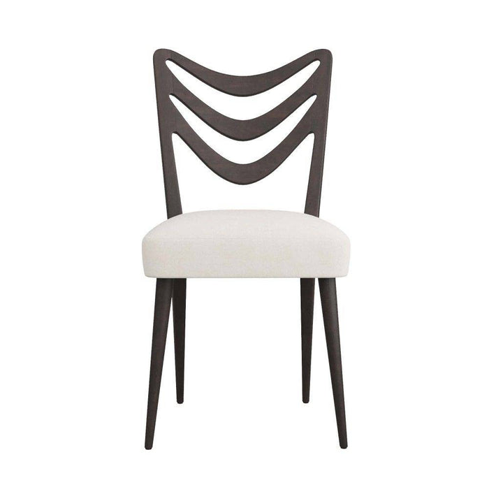 Arteriors 5769 Dining Chair, Ebony Mahogany/Muslin