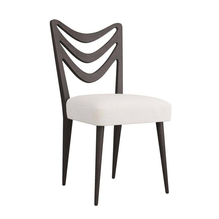 Arteriors 5769 Dining Chair, Ebony Mahogany/Muslin