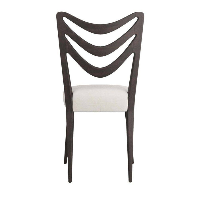 Arteriors 5769 Dining Chair, Ebony Mahogany/Muslin
