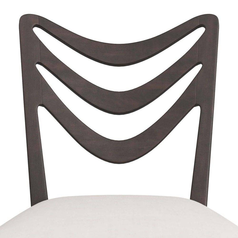 Arteriors 5769 Dining Chair, Ebony Mahogany/Muslin