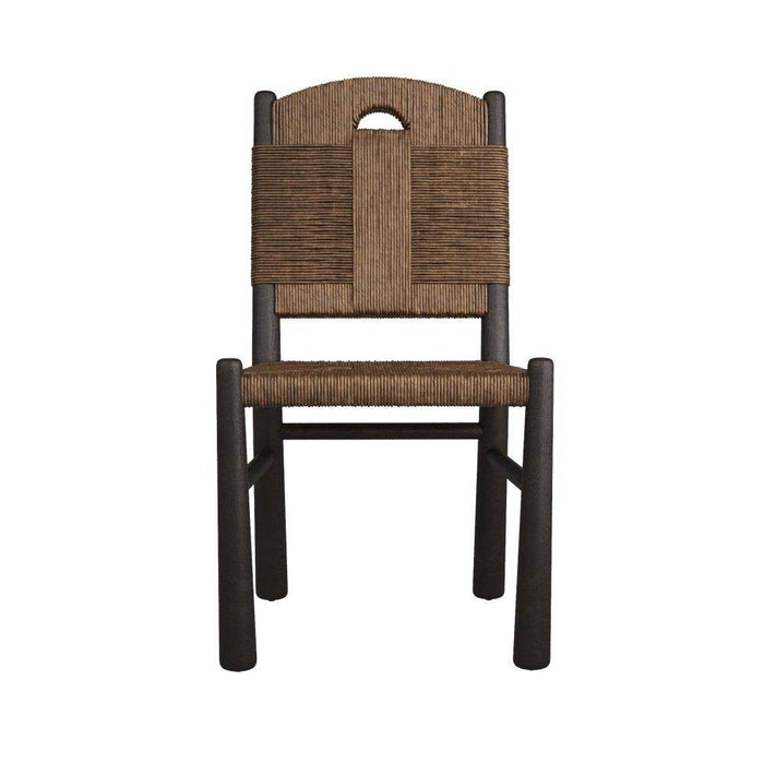 Arteriors 5775 Dining Chair, Sable Wood/Tobacco Wash Paper Cord