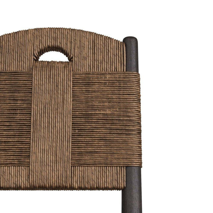 Arteriors 5775 Dining Chair, Sable Wood/Tobacco Wash Paper Cord