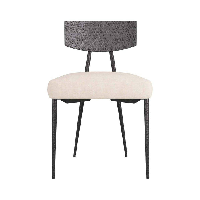 Arteriors 6029 Dining Chair, Natural Iron/Natural Linen