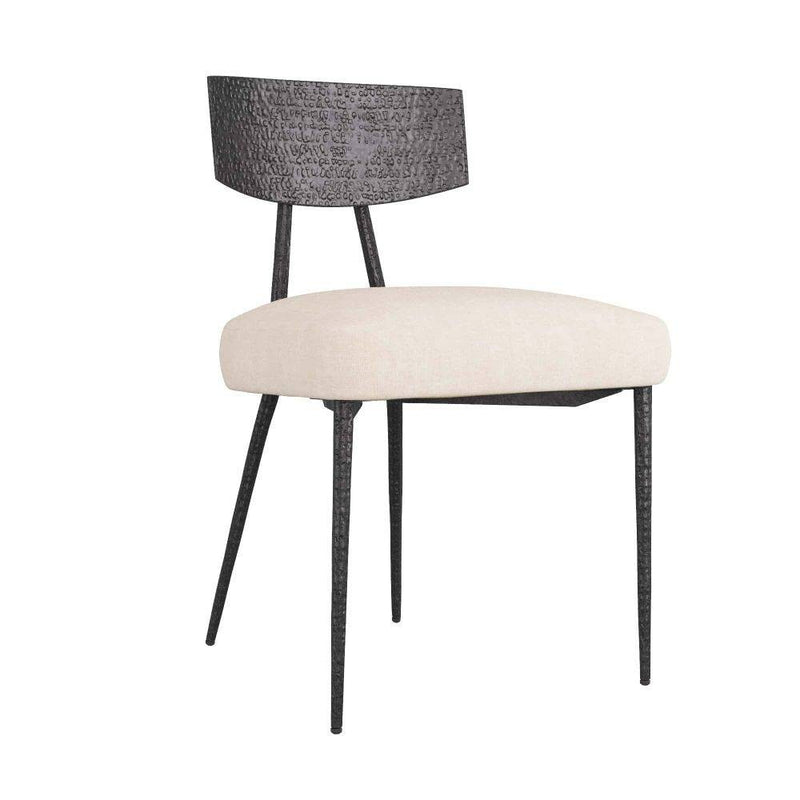 Arteriors 6029 Dining Chair, Natural Iron/Natural Linen
