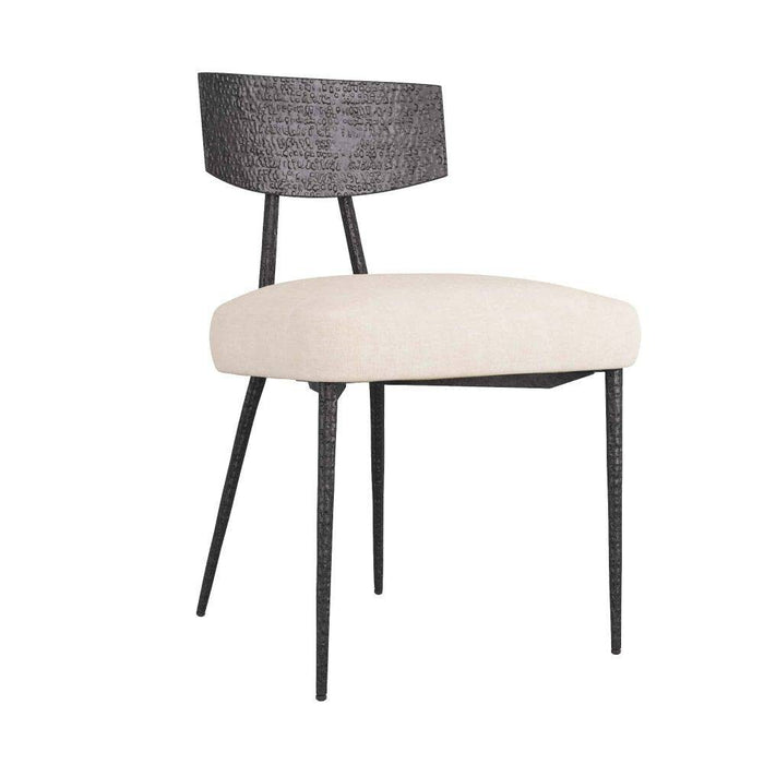 Arteriors 6029 Dining Chair, Natural Iron/Natural Linen