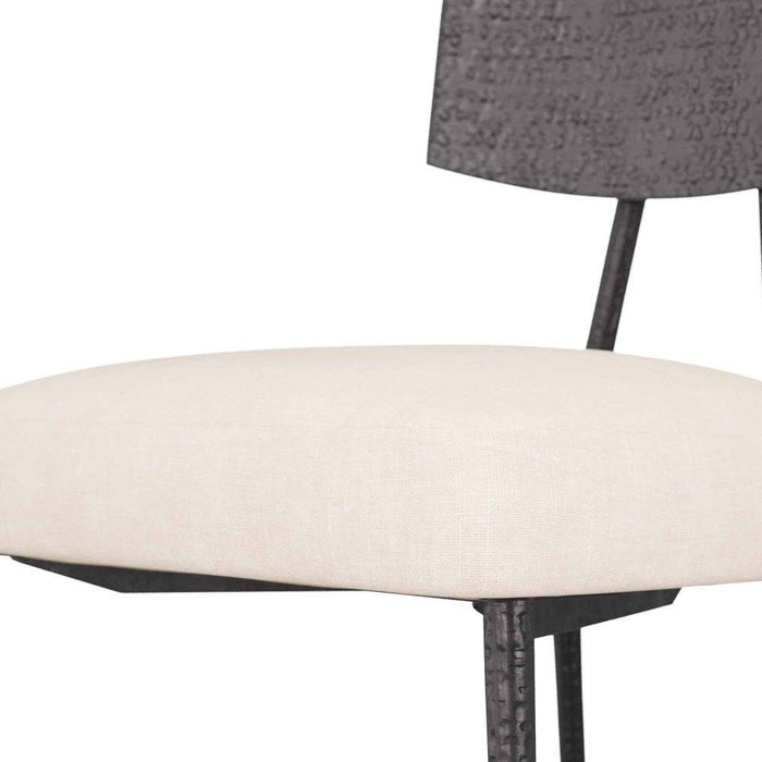 Arteriors 6029 Dining Chair, Natural Iron/Natural Linen