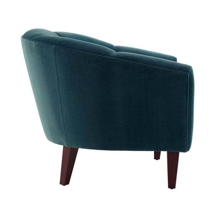 Arteriors 8130 Accent Chair, Peacock Velvet