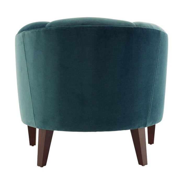 Arteriors 8130 Accent Chair, Peacock Velvet
