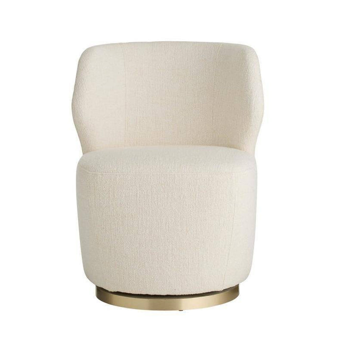 Arteriors 8171 Chair, Cloud Boucle/Champagne Swivel