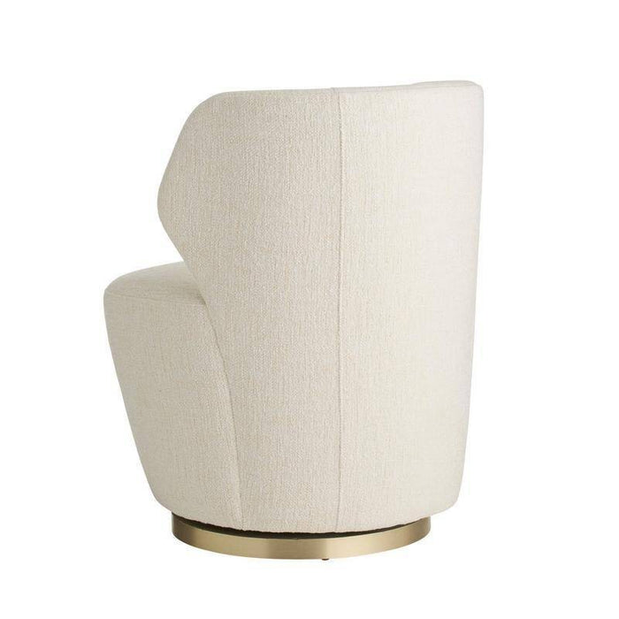 Arteriors 8171 Chair, Cloud Boucle/Champagne Swivel