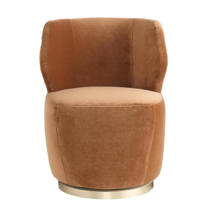 Arteriors 8172 Chair, Cider Velvet/Champagne Swivel