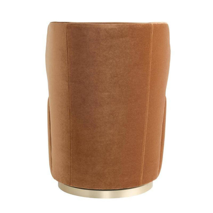 Arteriors 8172 Chair, Cider Velvet/Champagne Swivel