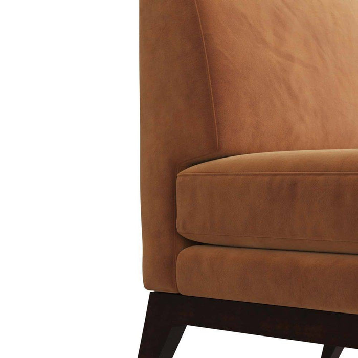 Arteriors 8173 Chair, Cider Velvet/Dark Walnut