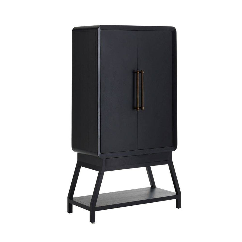 Arteriors DJ5015 Cocktail Cabinet, Ebony