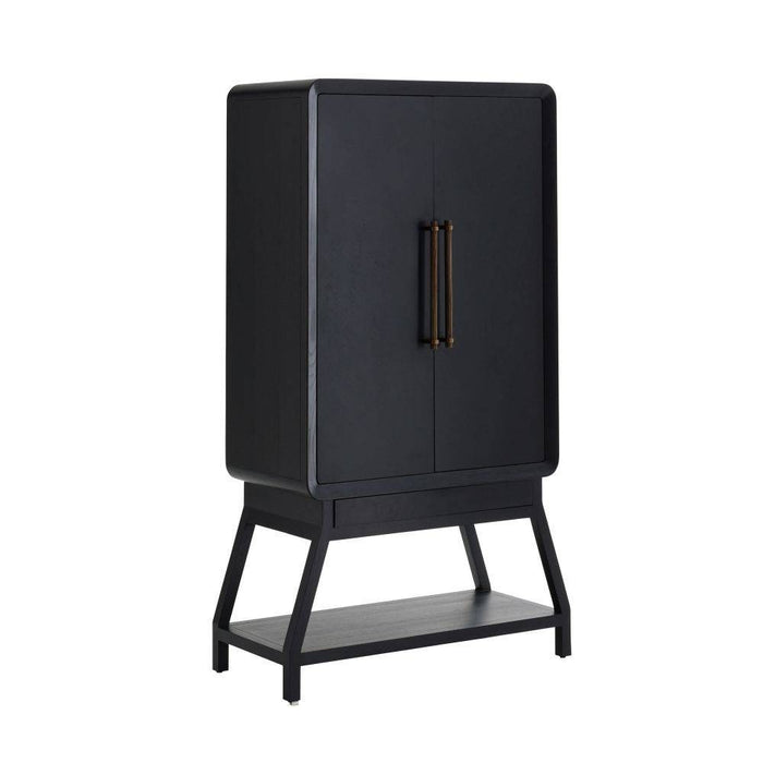 Arteriors DJ5015 Cocktail Cabinet, Ebony