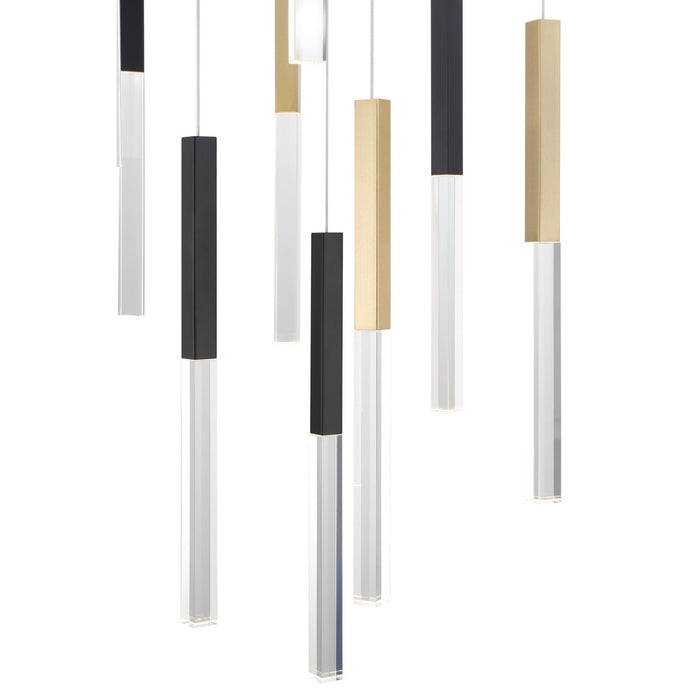 Eurofase 46477-033 LED Chandelier, Gold-Black