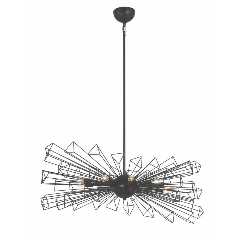 Eurofase 46761-019 Ten Light Chandelier, Black