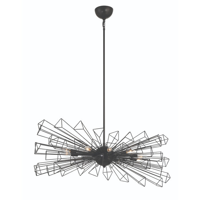 Eurofase 46761-019 Ten Light Chandelier, Black