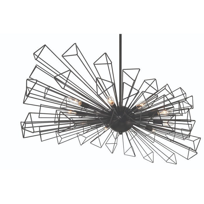 Eurofase 46761-019 Ten Light Chandelier, Black