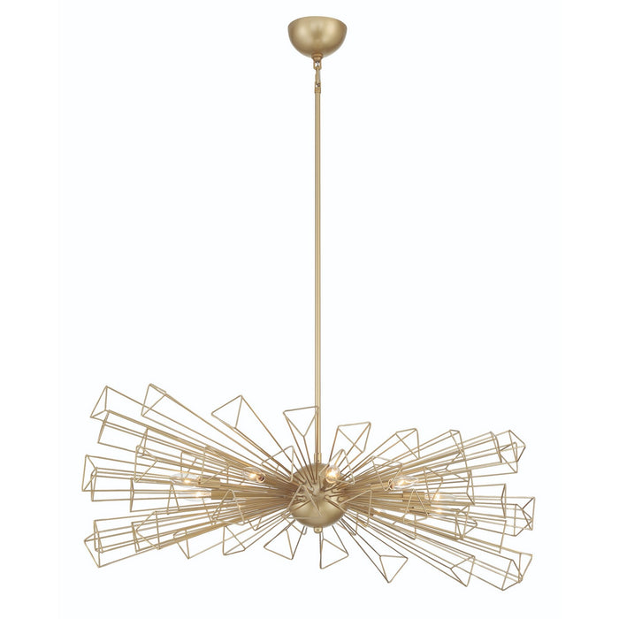 Eurofase 46761-026 Ten Light Chandelier, Gold